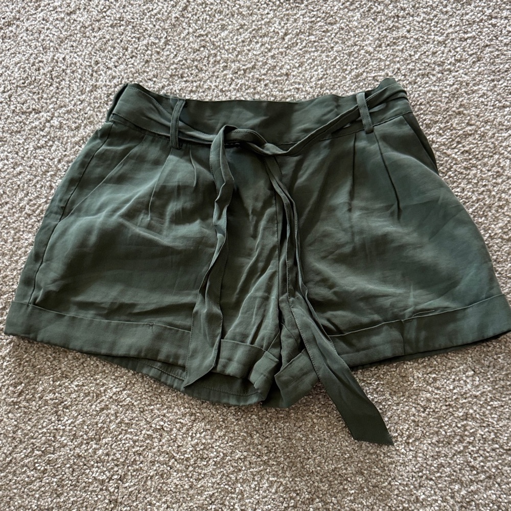 Ella Moss High Waist Olive Shorts